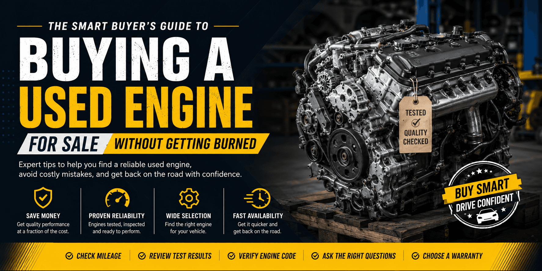 How to Choose the Right Used Engine for Your Vehicle - A Complete Buyer's Guide